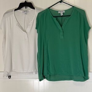Nine West cap sleeve Women's bundle Green/White LG